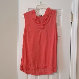 Crown and Ivy coral colored tank top. Size XL.